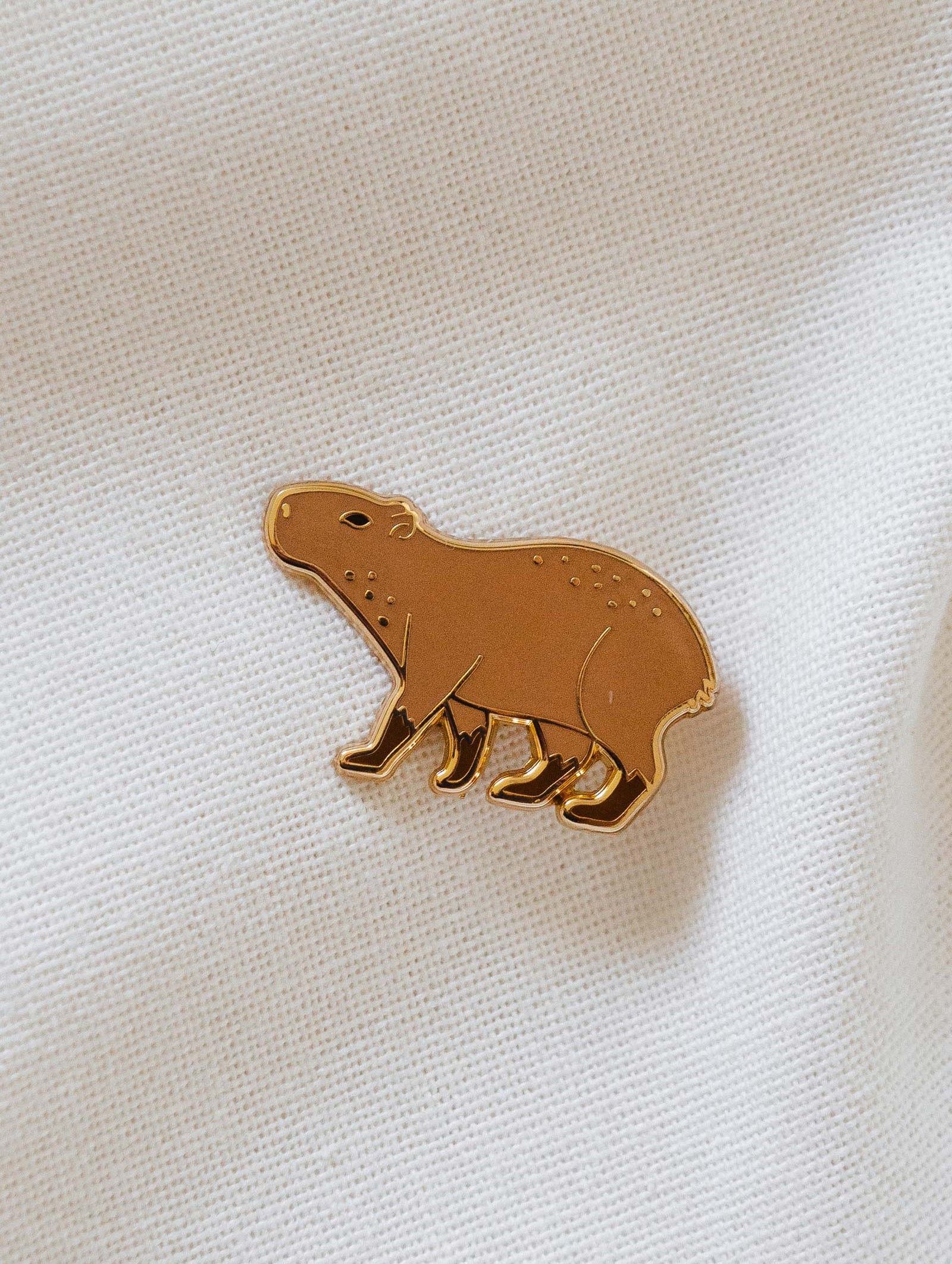 mimi and august Capybara enamel pin