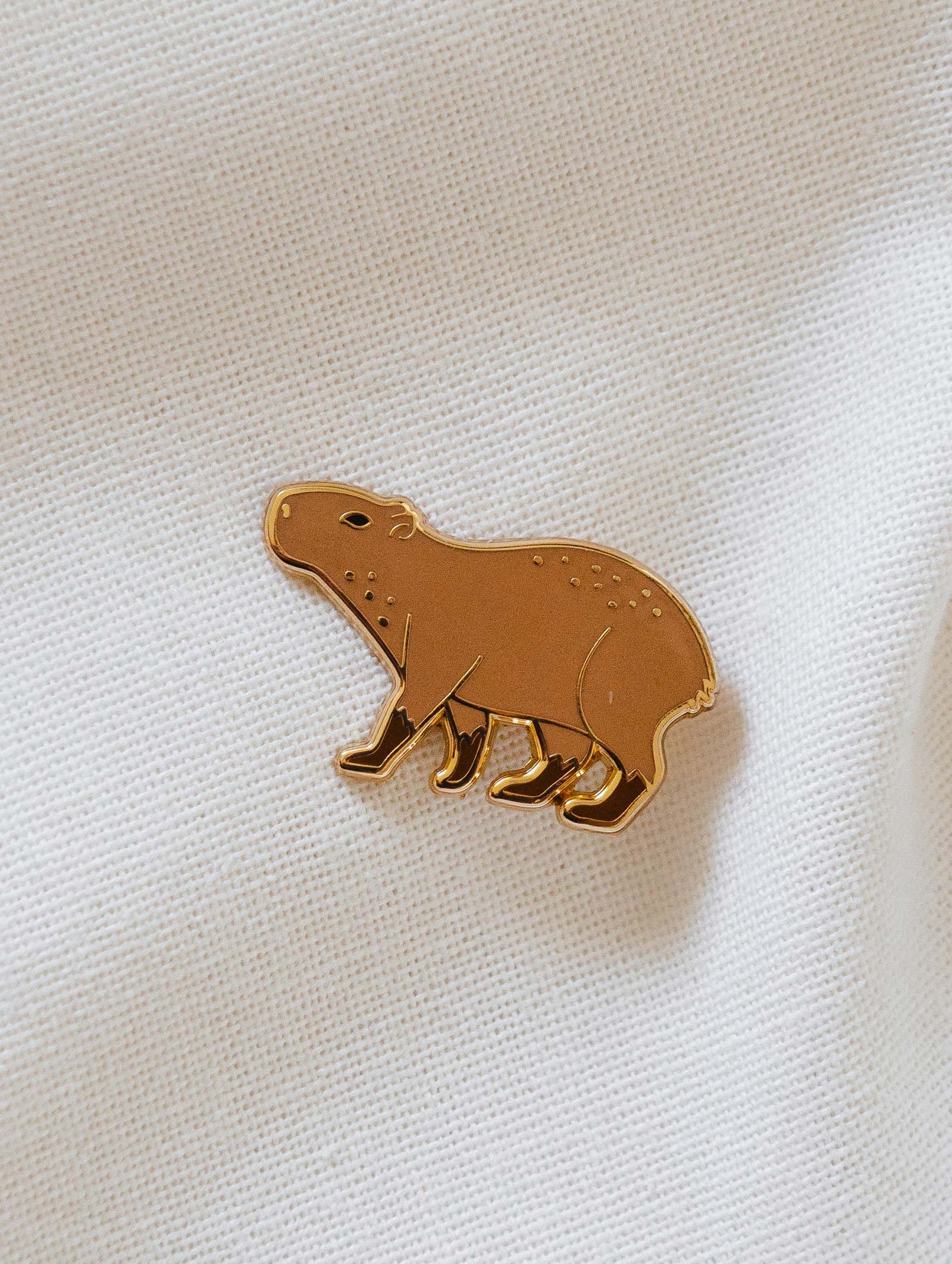 mimi and august Capybara enamel pin