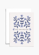 Eco-friendly provence with flowers birthday greeting card- french version- By Mimi & August