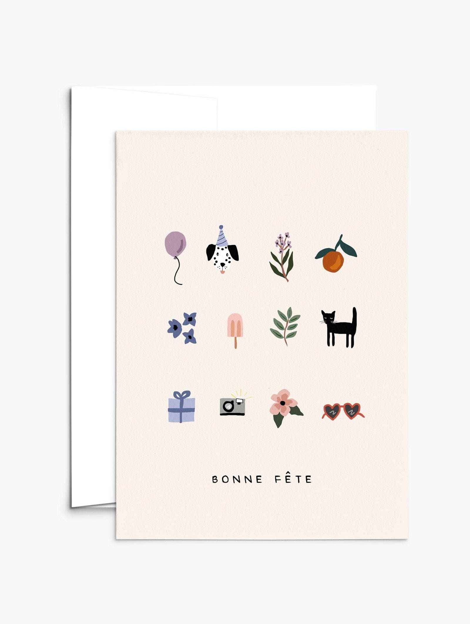 Eco-friendly cool surprise birthday - in French greeting card- By Mimi & August