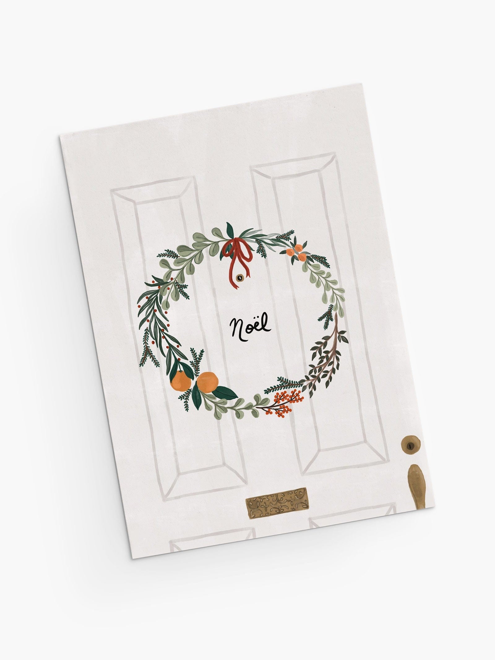 Christmas Wreath Holiday Greeting Cards