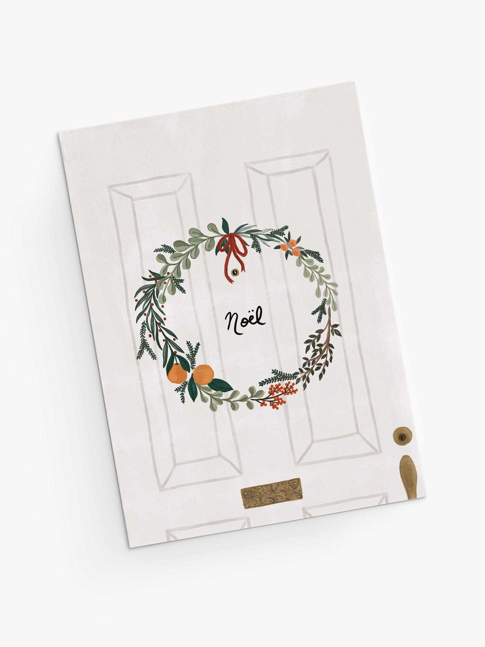 Christmas Wreath Holiday Greeting Cards