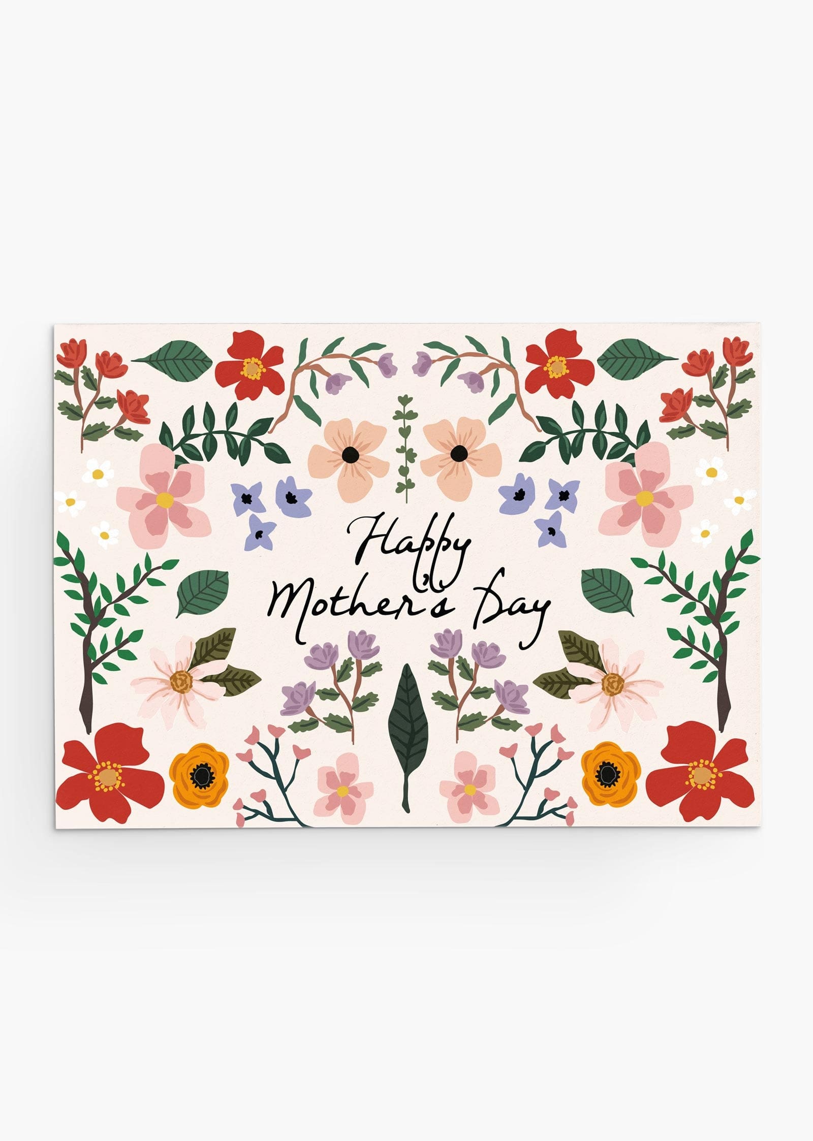 beautiful floral mother's day card english version- By Mimi & August