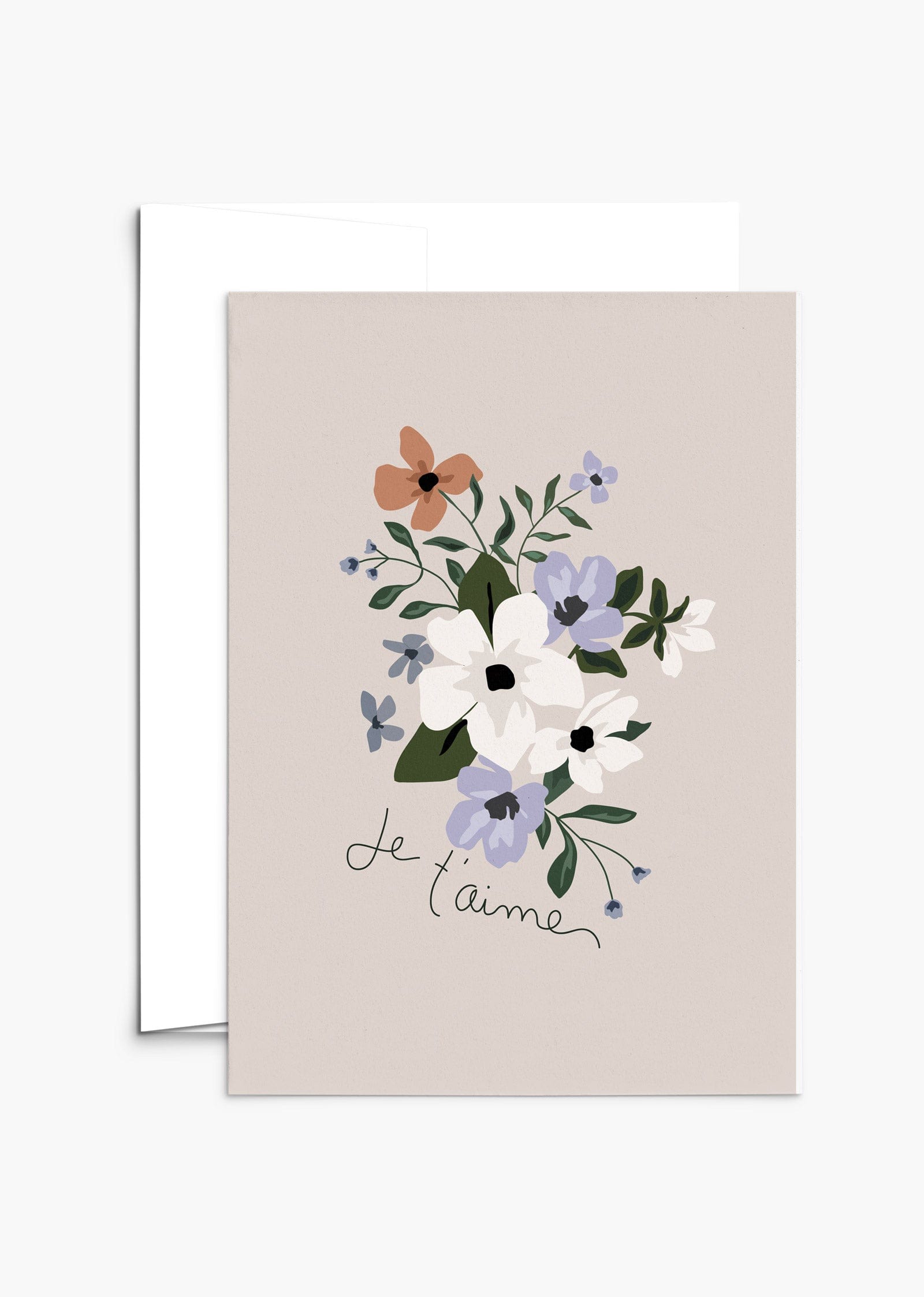 Je t'aime Beautiful Greeting Card by Mimi & august