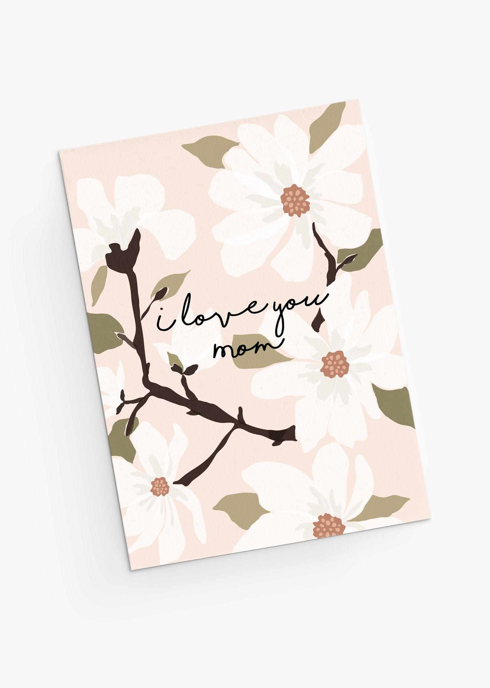 I love you mom crabapple Mother's Day Greeting Cards- English- By Mimi & August