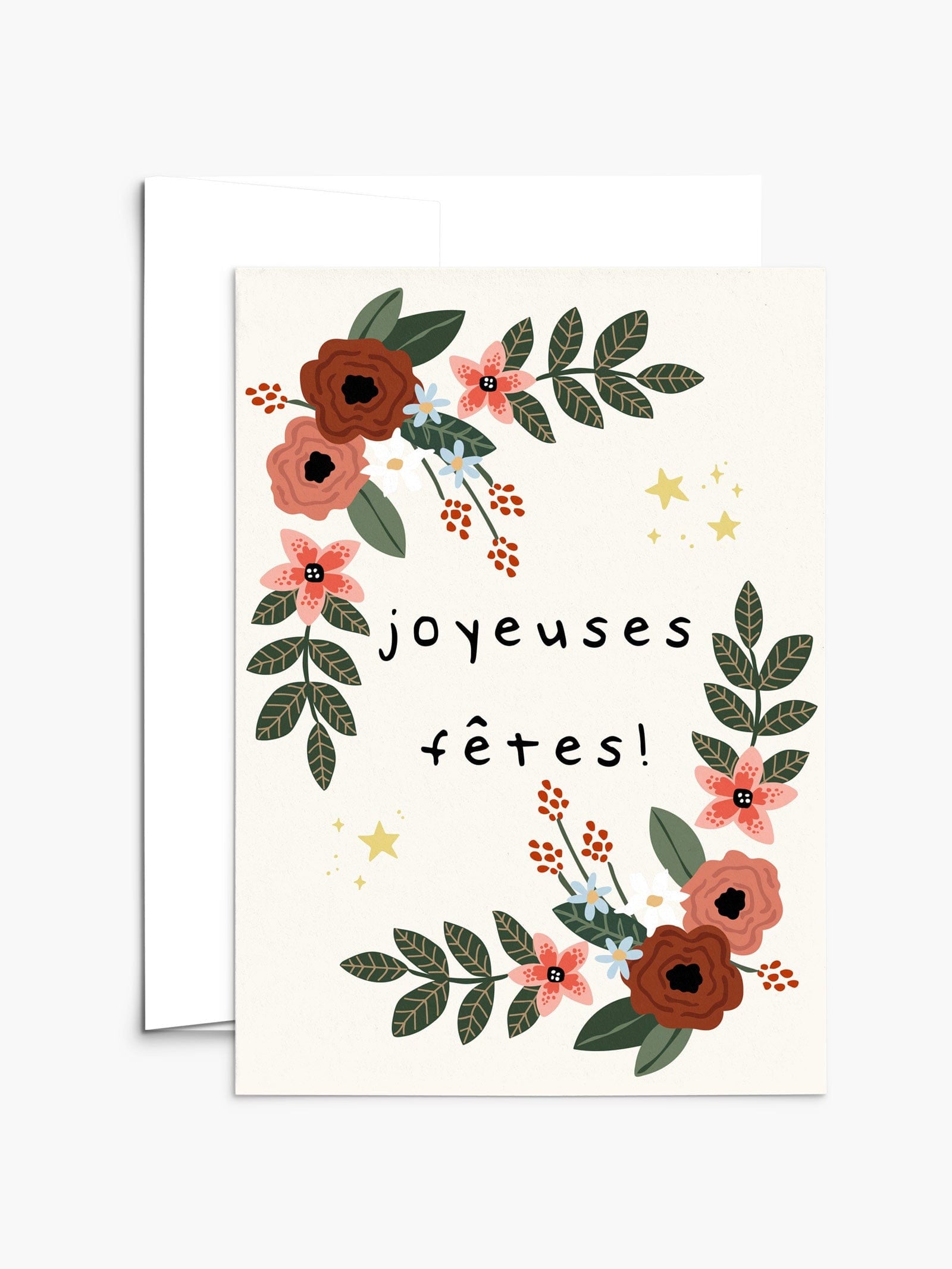 Joyeuses Fetes Beautiful Christmas Greeting Card by Mimi & august