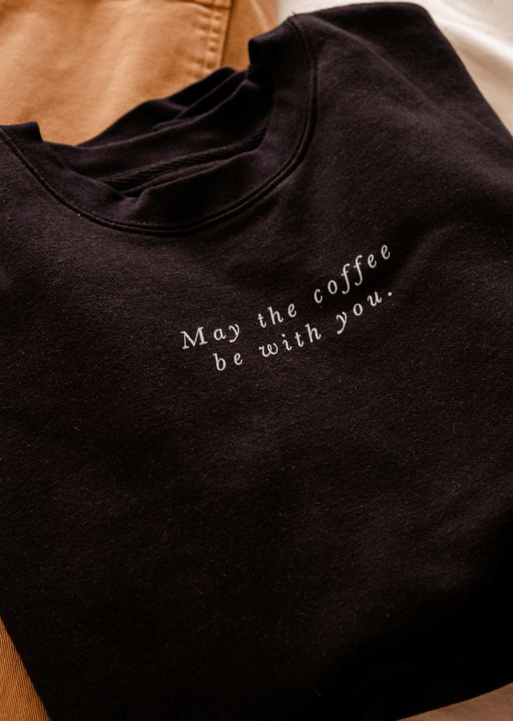 May the Mimi & August Café Yo sweater be with you, ensuring a comfortable coffee to go experience.