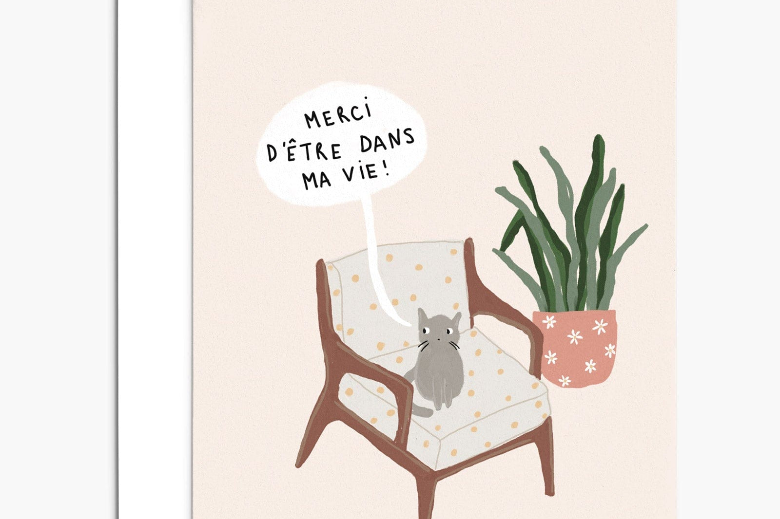Merci d'être dans ma vie | Beautiful Greeting Card by Mimi & august