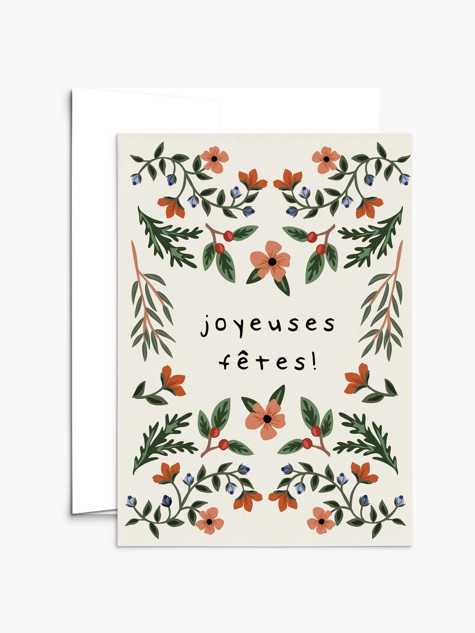 Merry christmas greeting card mimi and august