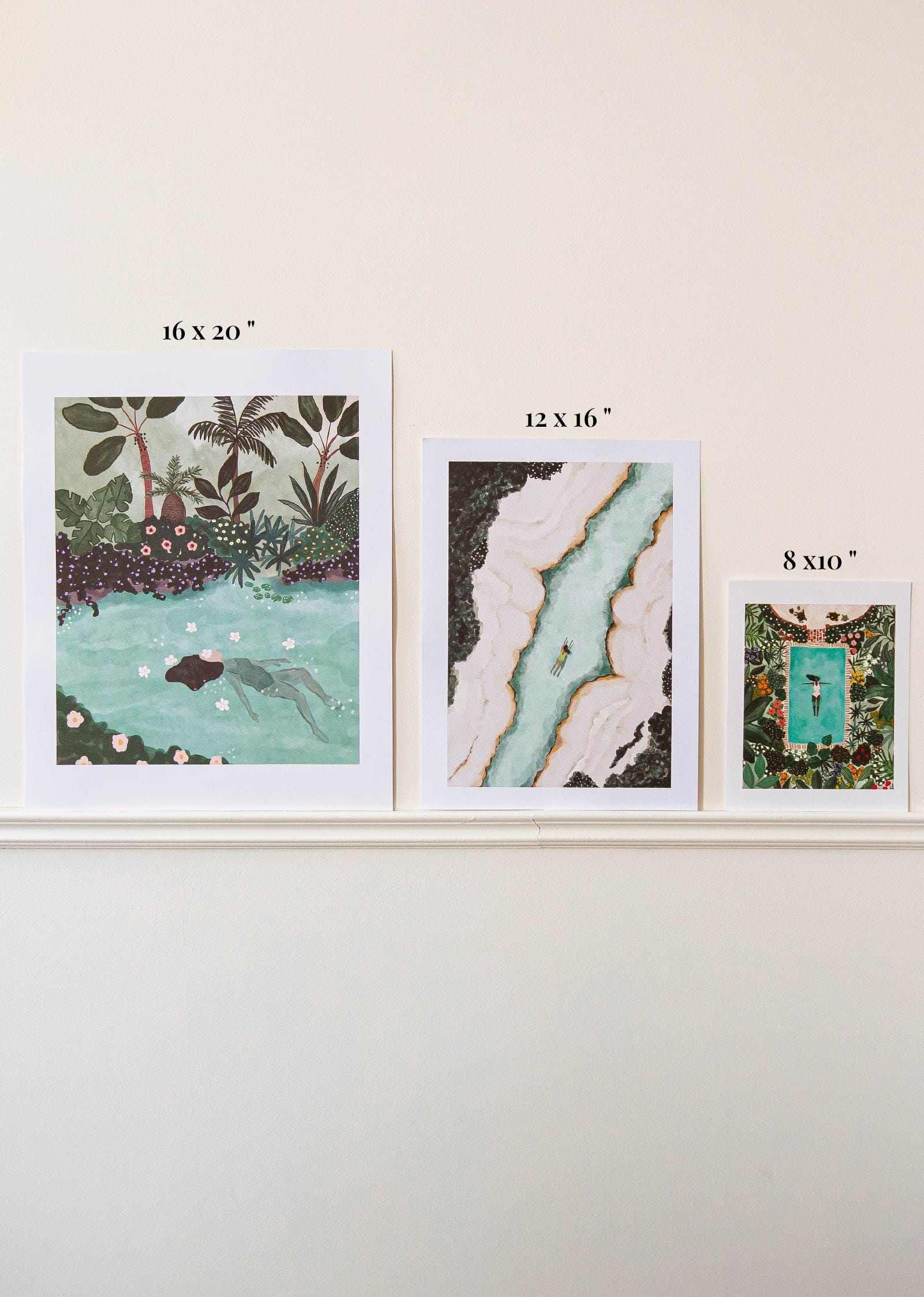 Millpu Art Prints by Mimi & August of a pond in Montreal.