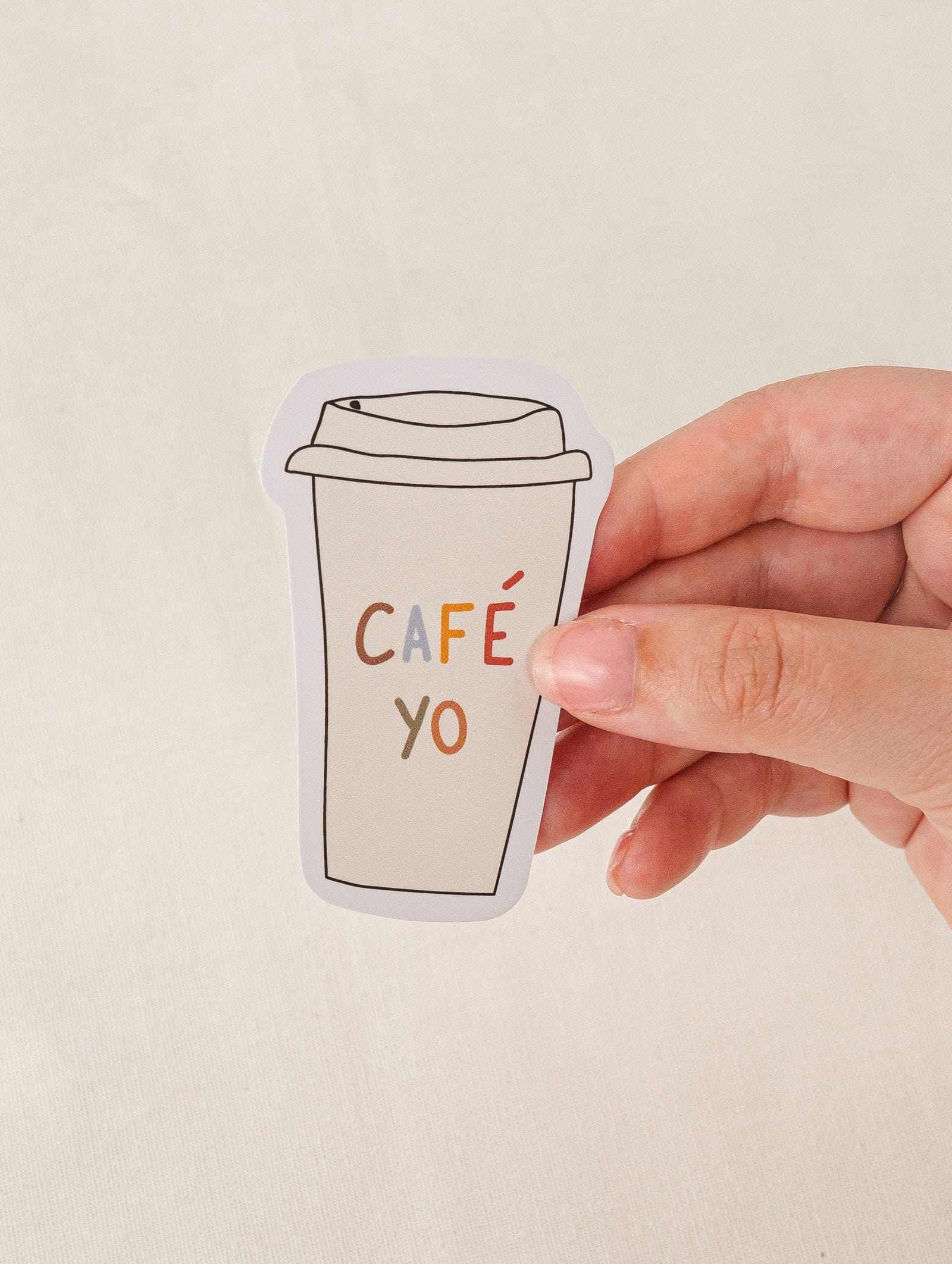 Cafe Yo Vinyl Sticker Mimi and august