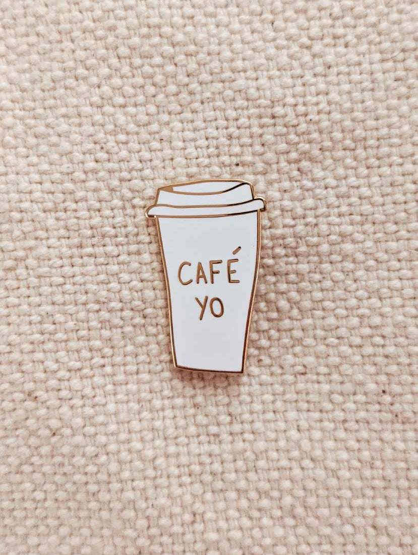 Cafe Yo Enamel Lapel Pin by mimi & august