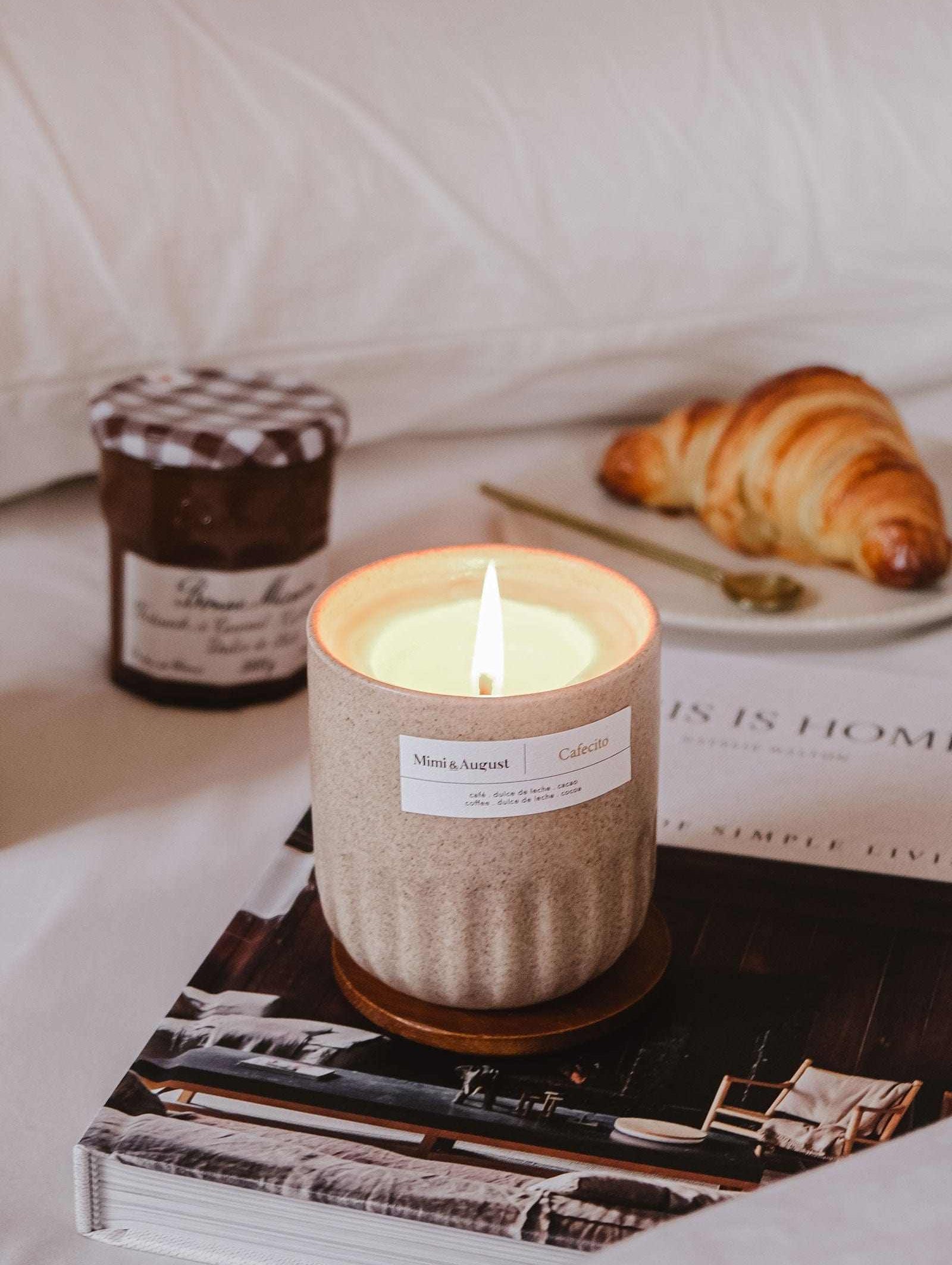 Cafecito Reusable Candle size 11 oz by mimi and august