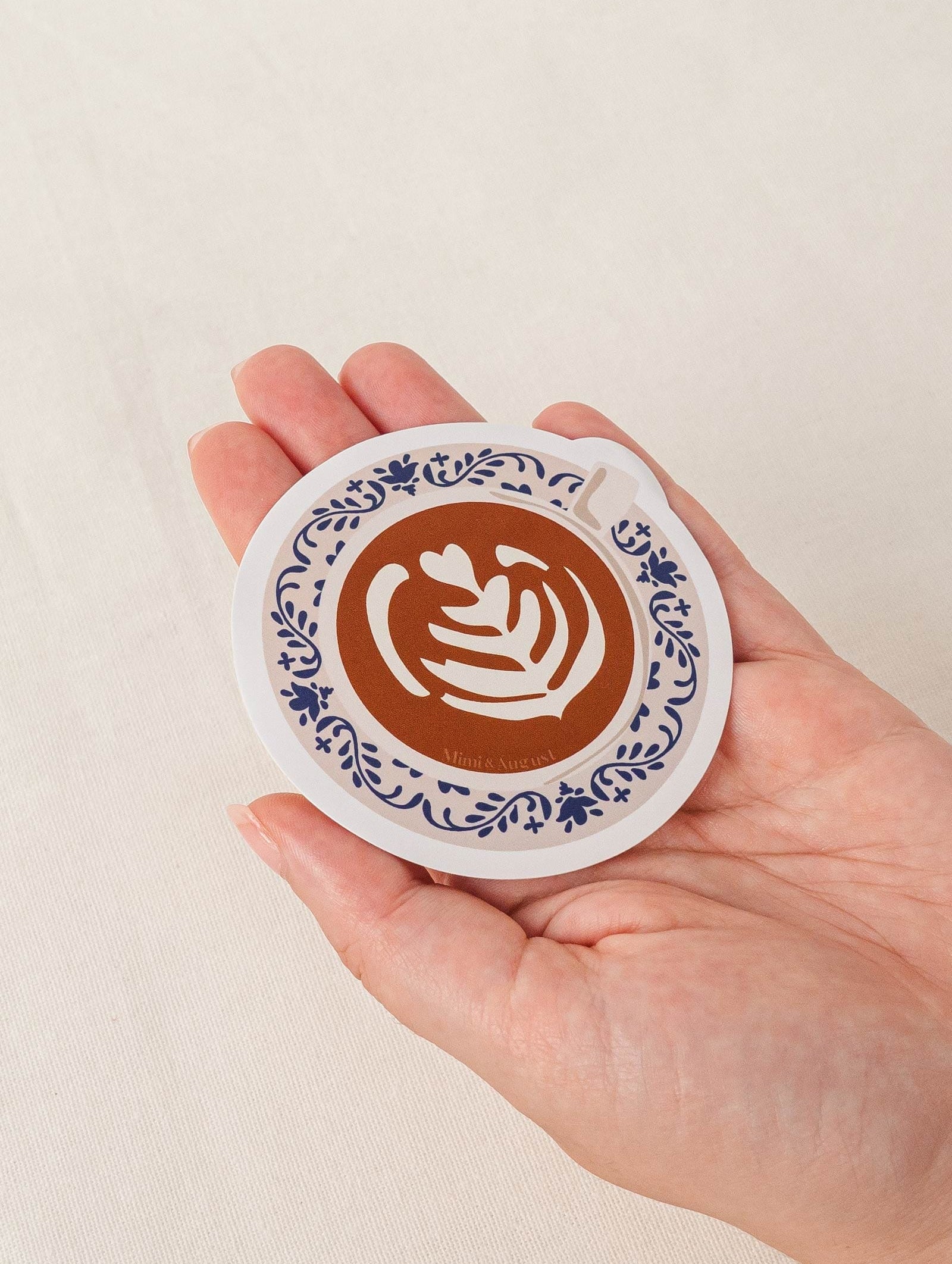 Coffee Full of Love Vinyl Sticker by mimi and august