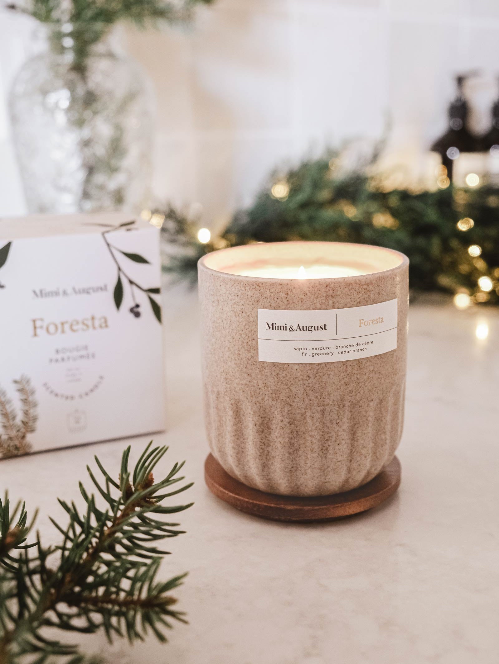 Foresta Reusable Candle size 11 oz by mimi and august