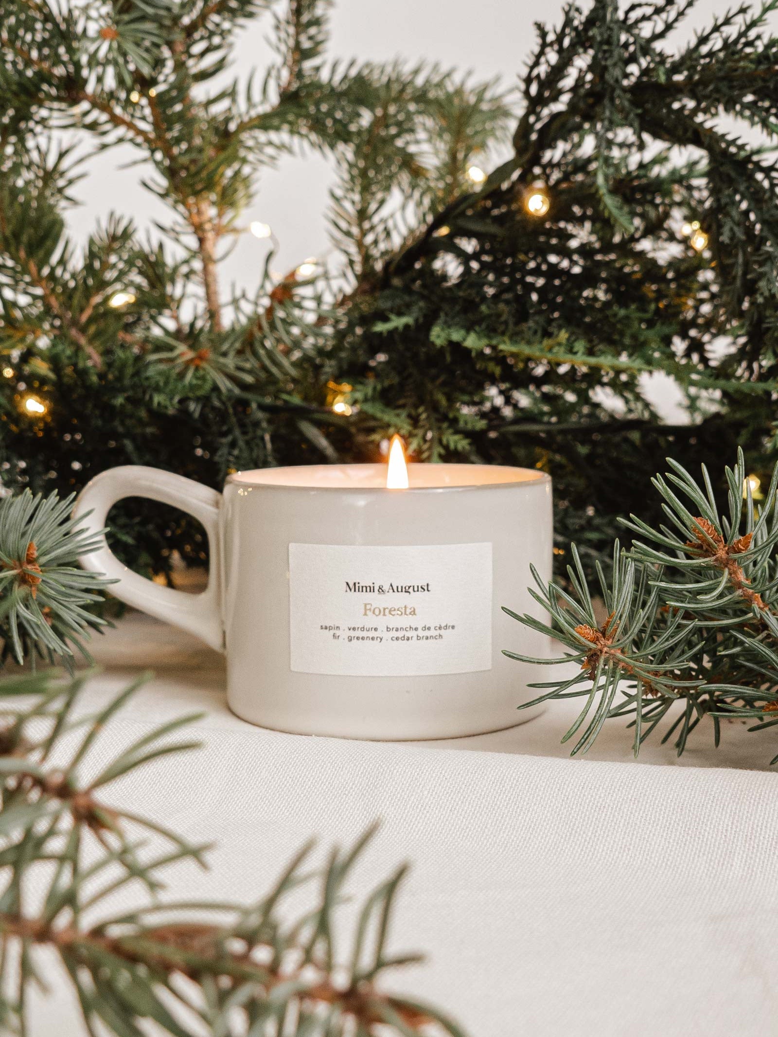 Foresta Reusable Candle size 5.5 oz by mimi and august