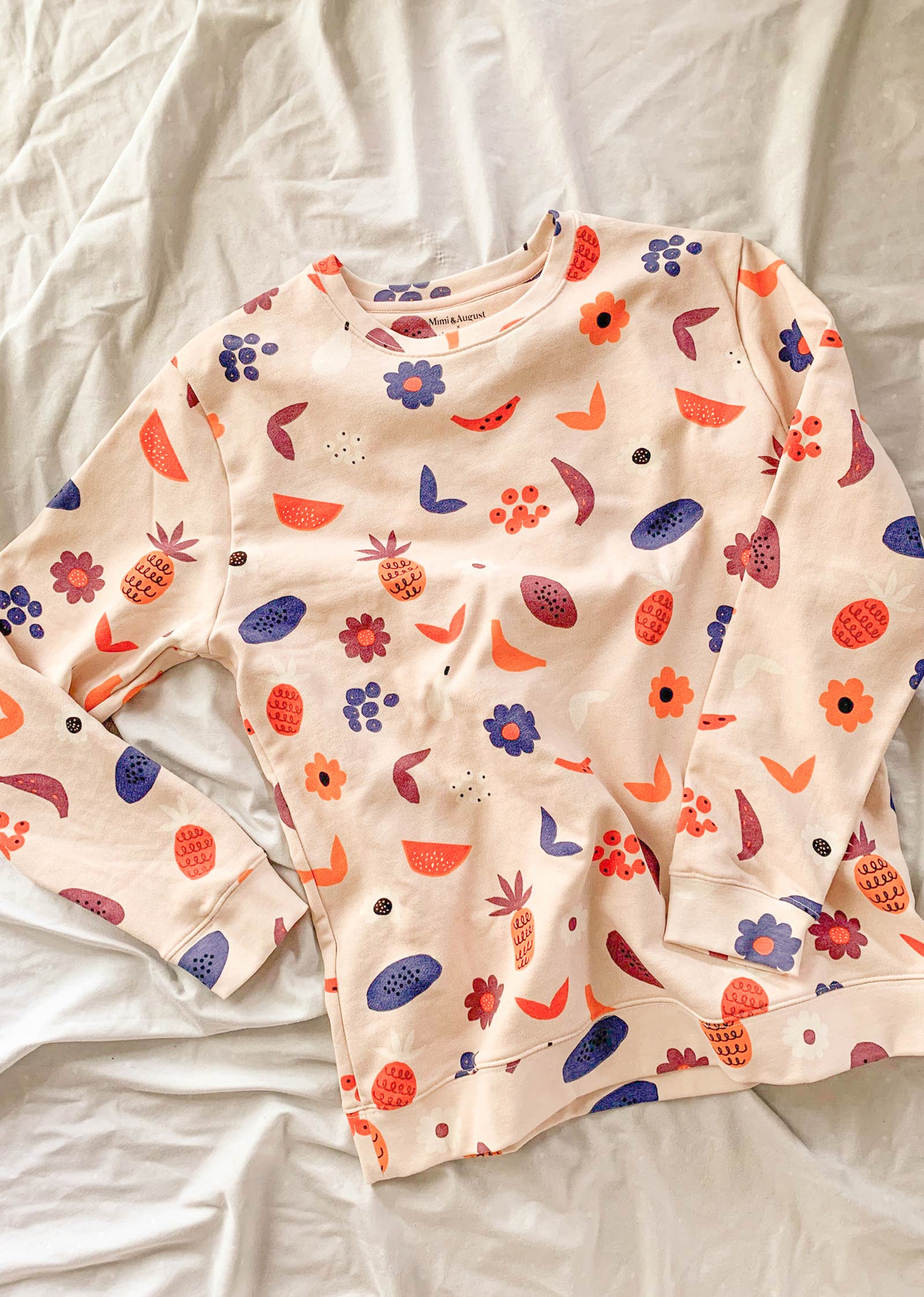 Sweatshirt Happy Fruits by Jennifer Bouron