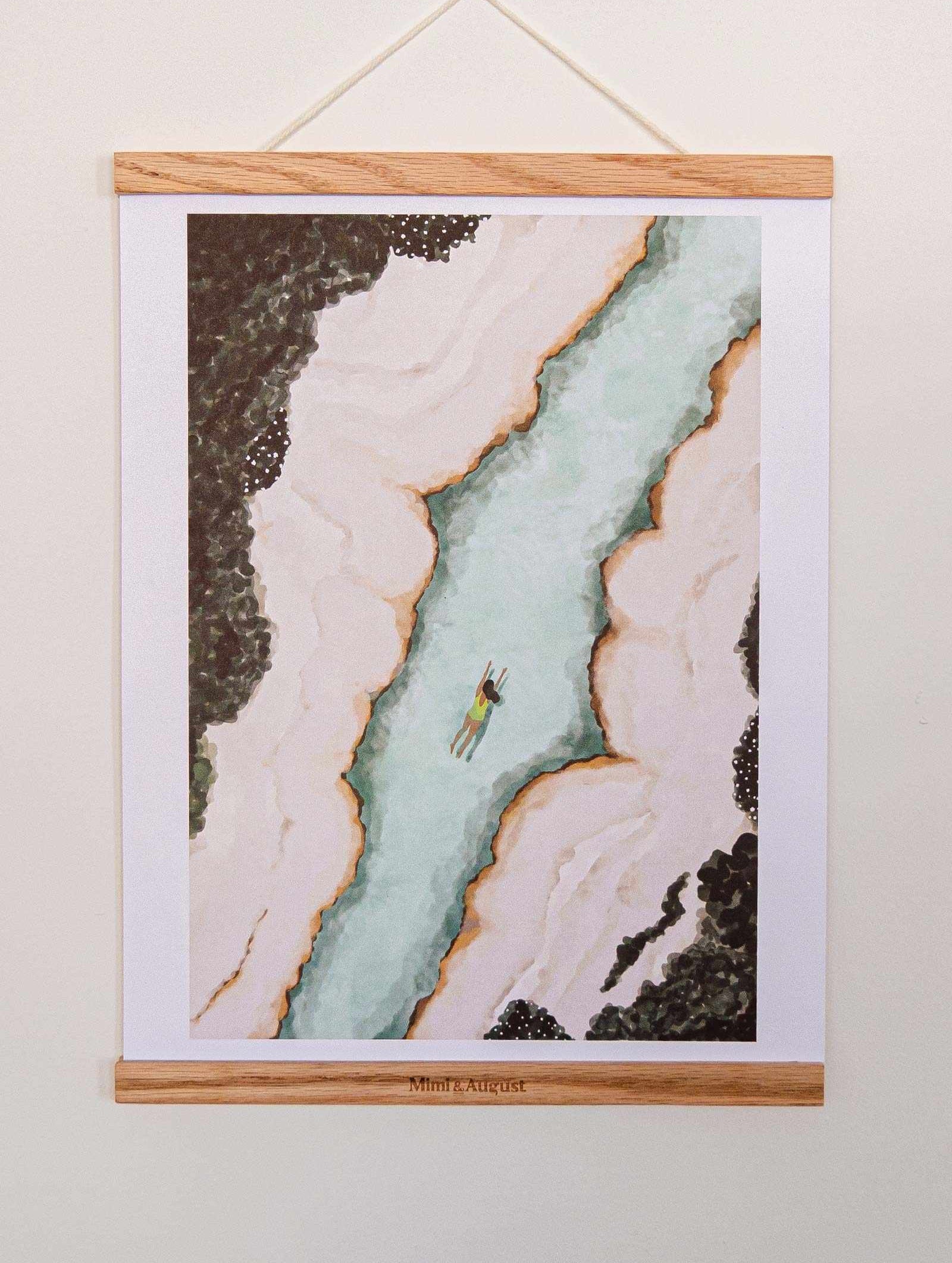 Javari river wall art print by mimi and august