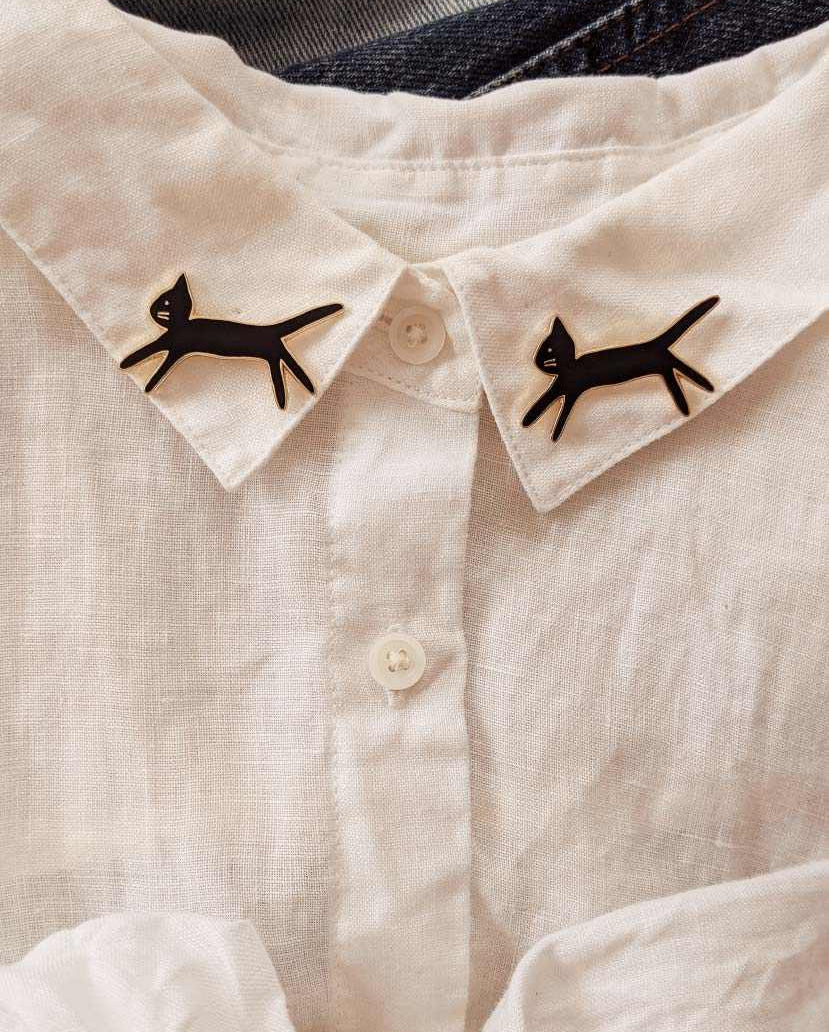 Bring your kitty anywhere you go enamel pin by mimi & august