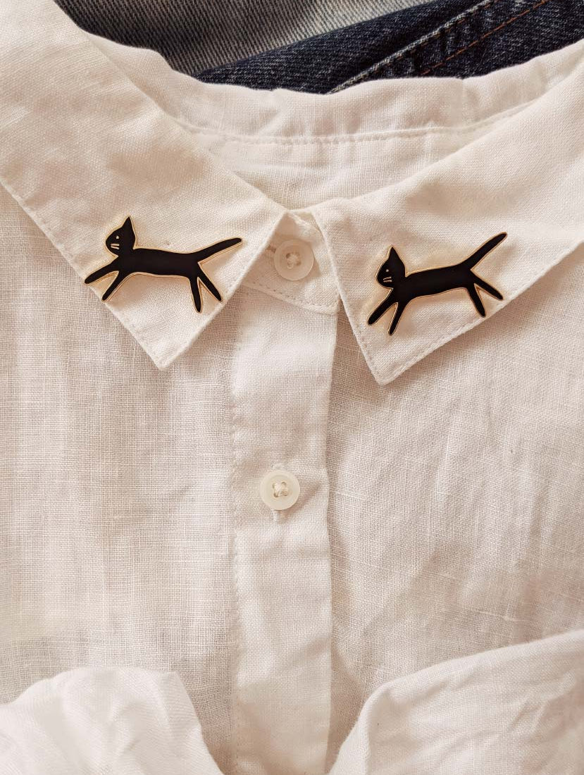 Bring your kitty anywhere you go enamel pin by mimi & august