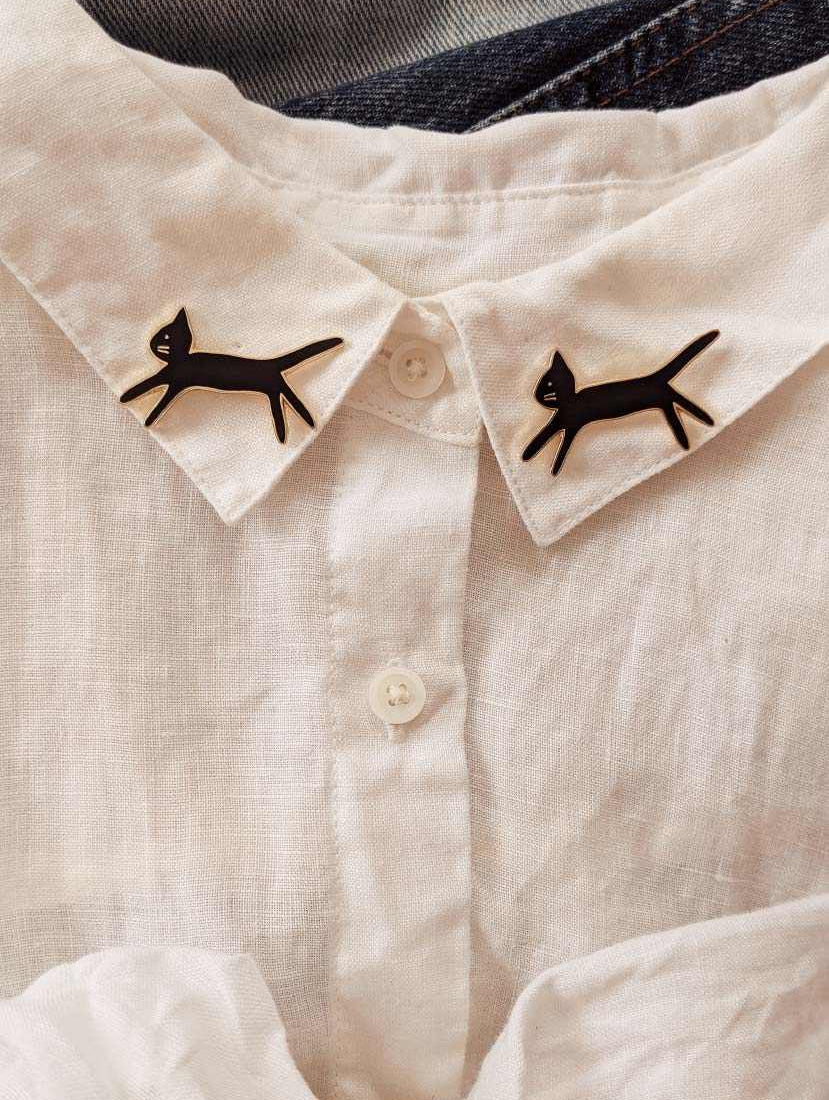 Bring your kitty anywhere you go enamel pin by mimi & august