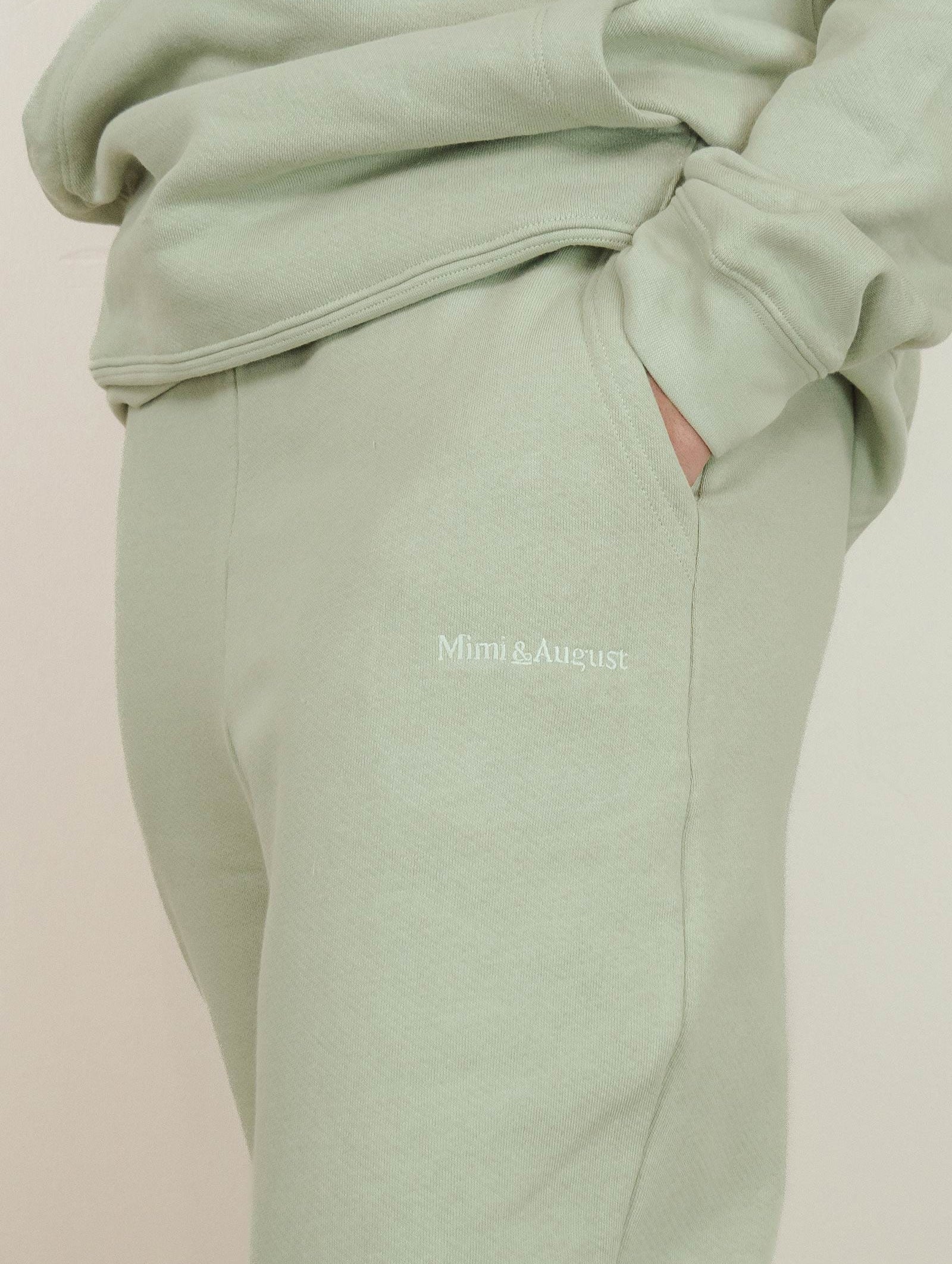 jogging pants embroidery mimi and august