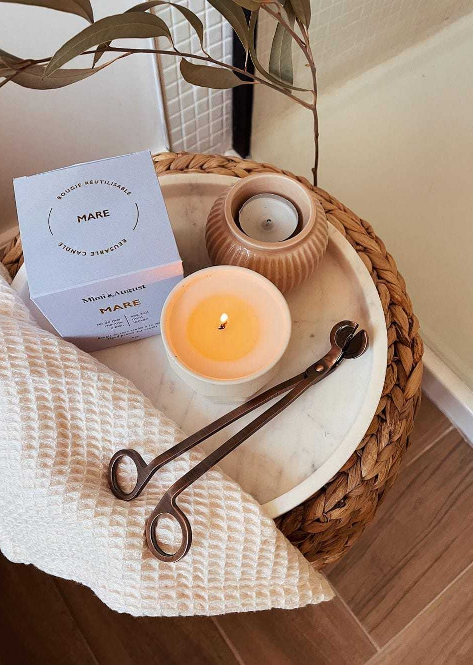 use your candle antique copper wick trimmer