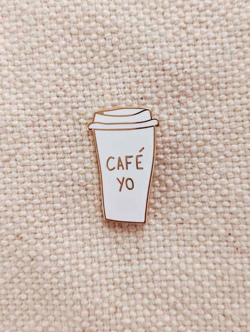 Cafe Yo Enamel Lapel Pin by mimi & august