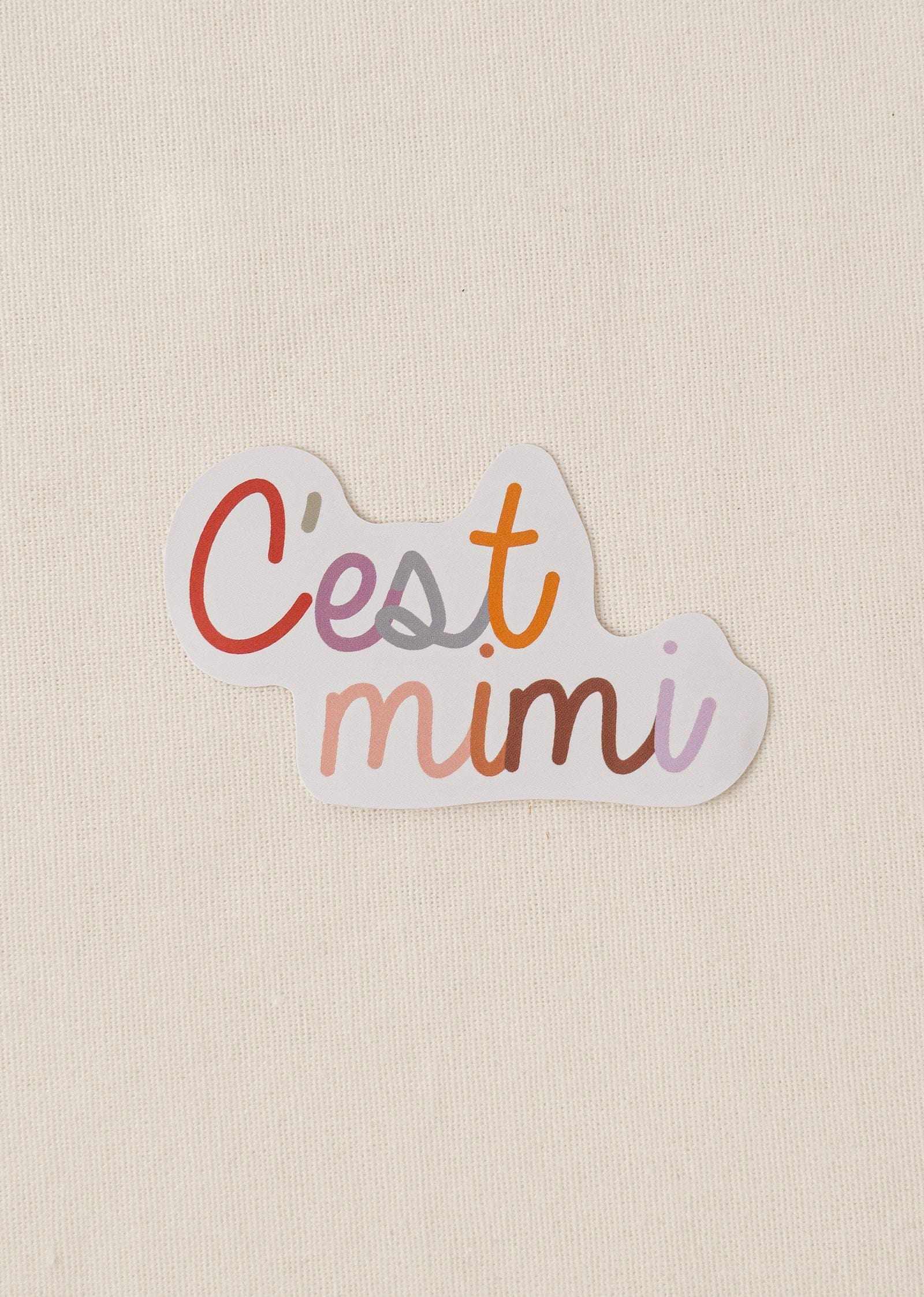 C'est Mimi Vinyl Sticker by mimi and august