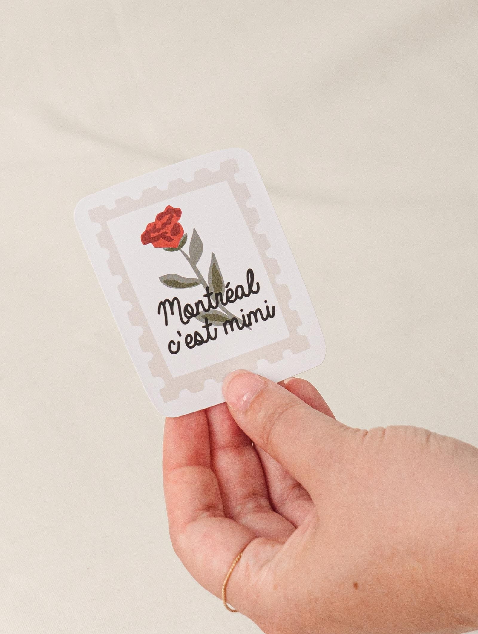 Flower Stamp Vinyl Sticker by mimi and august