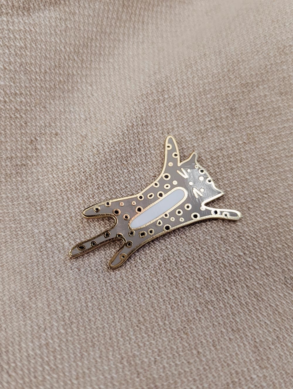 kitten lover enamel pin