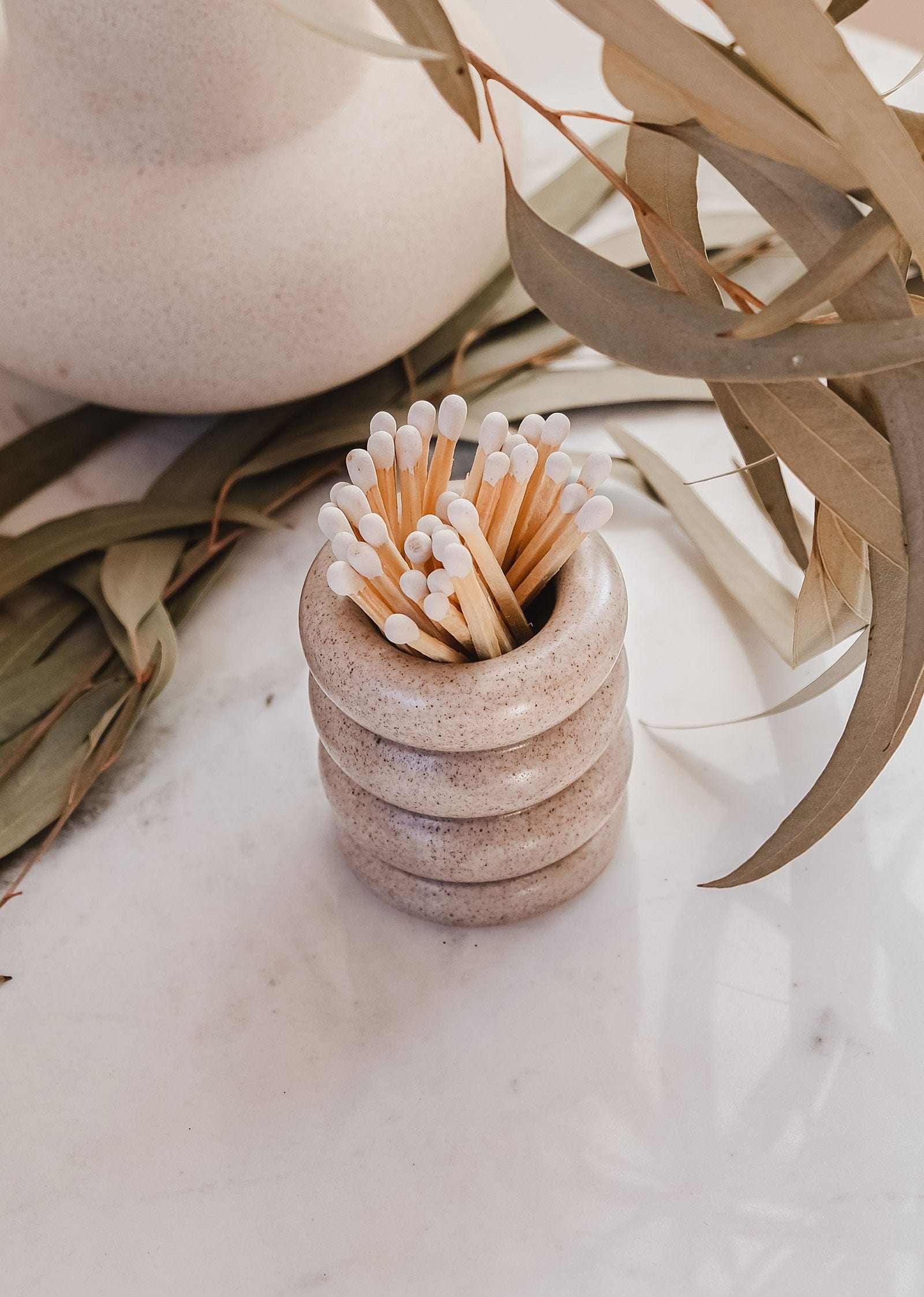 Match Striker with Speckled ceramic holder