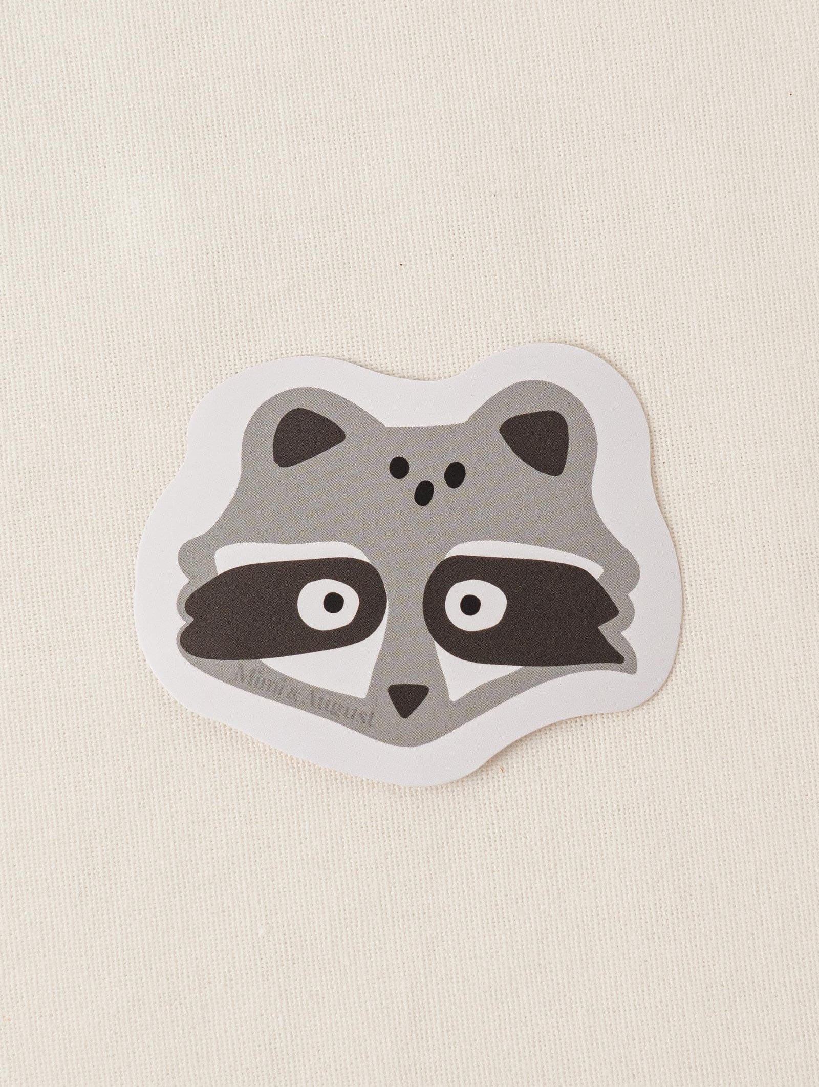 Cute Raccoon Vinyl Sticker by mimi and august