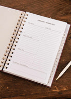 2027 agenda planner with wildflowers cover design