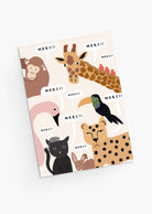 Merci thank you greeting card illustration animals- By Mimi & August