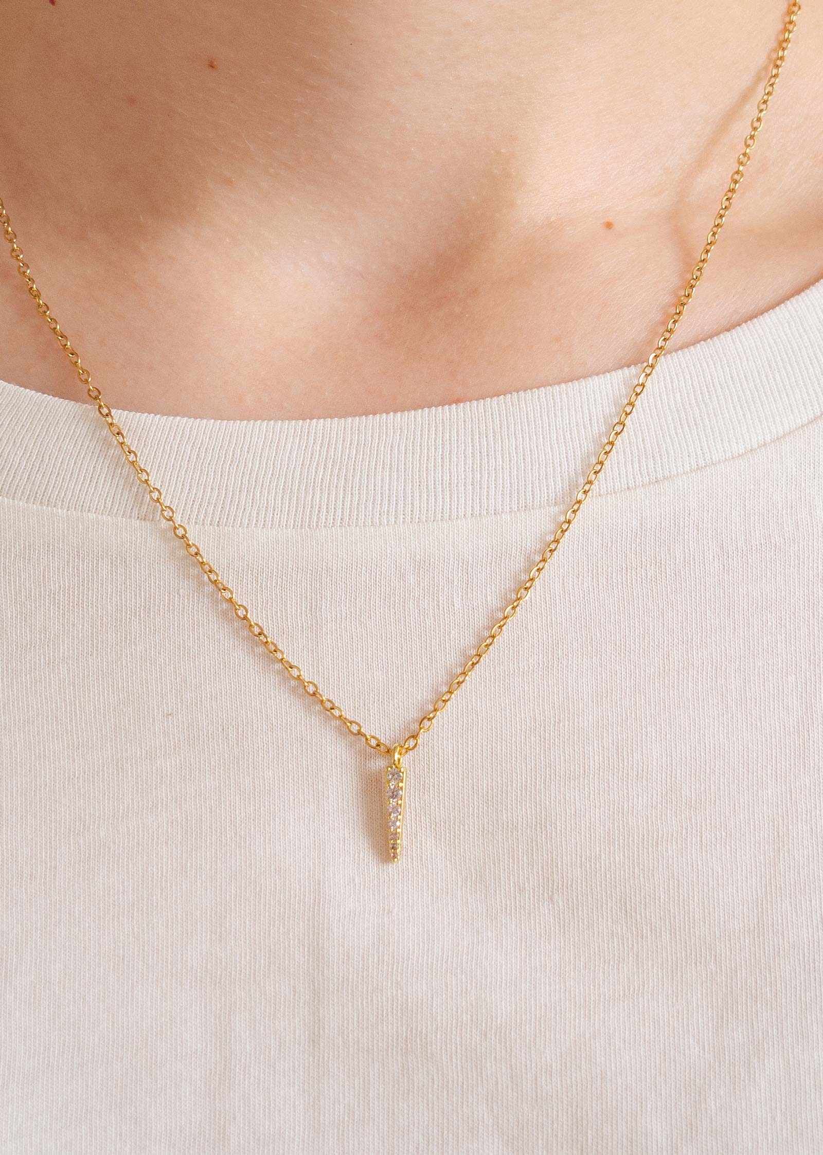 Mimi Necklace 14K GOLD DIAMOND MIMI NECKLACE – Jen K Online