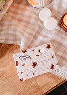 Amber scented soy wax melts with fig, cedar, coconut milk, and musk aromas