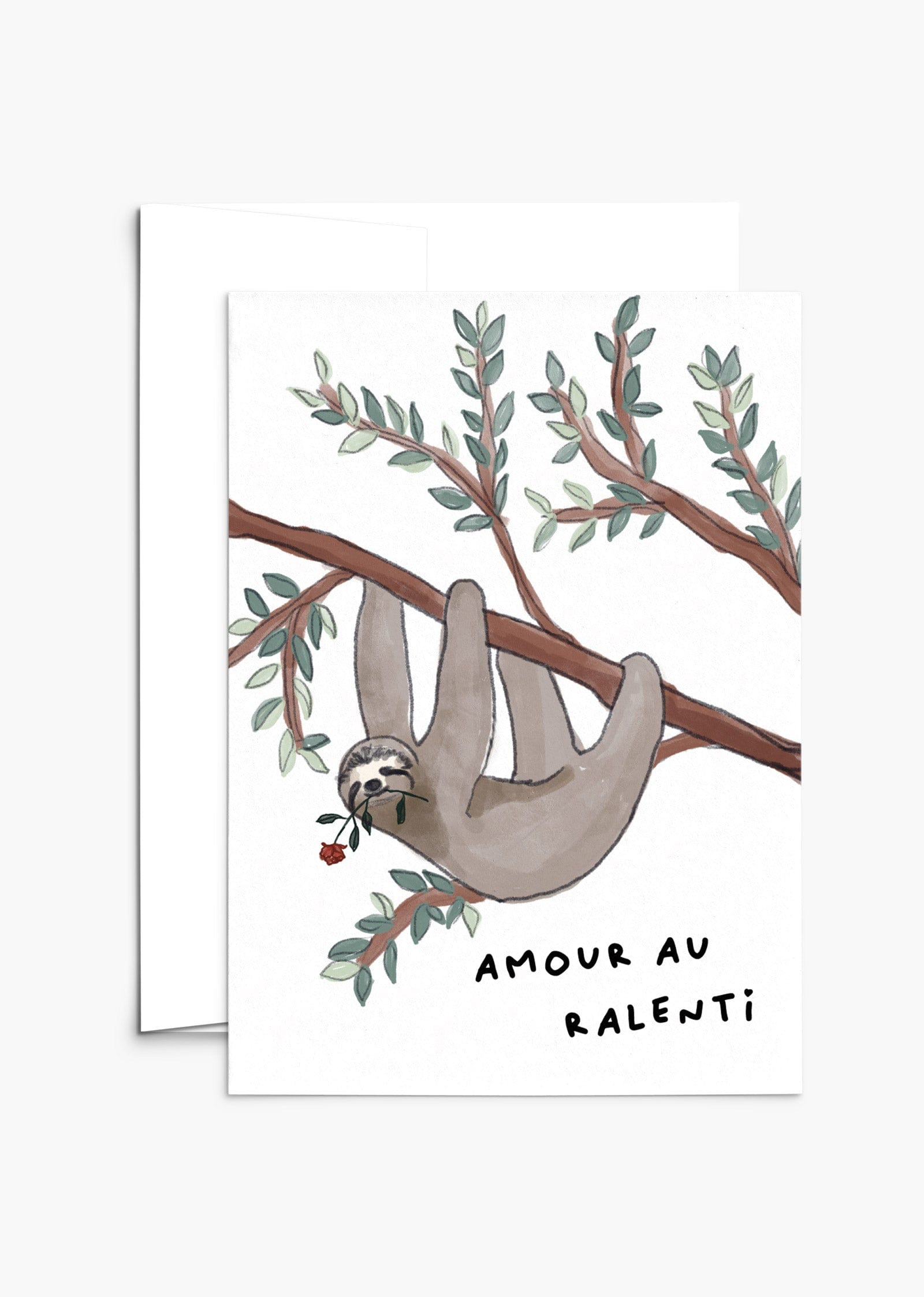 Amour au ralenti | Belle carte de voeux de Mimi et August