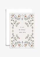 Amour dans l'air greeting card with recycled paper and compostable packaging