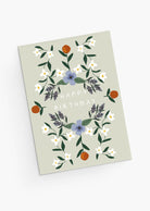 Happy birthday greeting card with colorful flowers and fruits- By Mimi & August