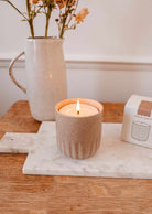 Candle Refill Cafecito soy wax candle with fresh coffee, dulce de leche, and cacao scent in reusable jar