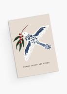 Christmas dove illustration greeting card by Mimi & August