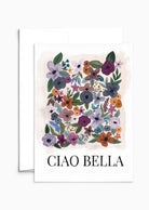 Ciao Bella greeting card with vibrant floral design on thick matte recycled cardstock