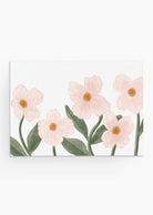 Floral Spring Greeting Card with pastel hand-illustrated flowers on recycled matte cardstock