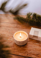 Forest candle refill with fir needle, cedarwood, and moss scent