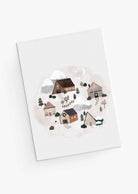 Holiday village Christmas Greeting Cards