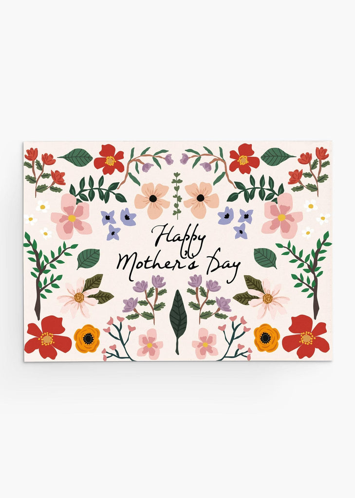 beautiful floral mother's day card english version- By Mimi & August