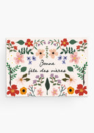 Cartes de vœux de la fête des mères Creme Floral Garden version française- By Mimi & August