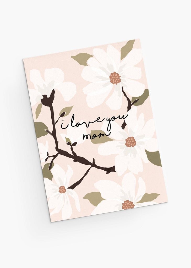 I love you mom crabapple Mother's Day Greeting Cards- English- By Mimi & August
