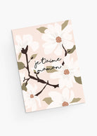 Eco-friendly i love you mom crabapple greeting card for mother's day- French version- By Mimi & August